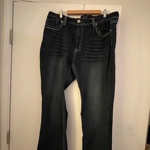 Size 20W Suko distressed bootcut jeans.